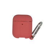 Чохол для AirPods 2 Hang Leather Case Silicone (camellia)