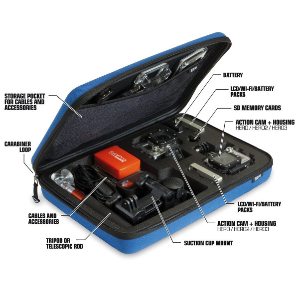 SP POV Case Small GoPro-Edition blue (52031)