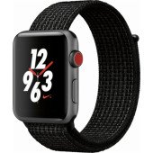 Apple Watch Series 4 Nike+ GPS+Cellular 44mm Space Gray Aluminum Case with Black Nike Sport Loop (MTXL2)