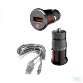 Автомобільний зарядний пристрій LDNIOO Qualcomm Quick Charger 3.0+lightning (C304Q)