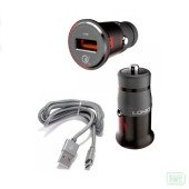 Автомобільний зарядний пристрій LDNIOO Qualcomm Quick Charger 3.0+lightning (C304Q)