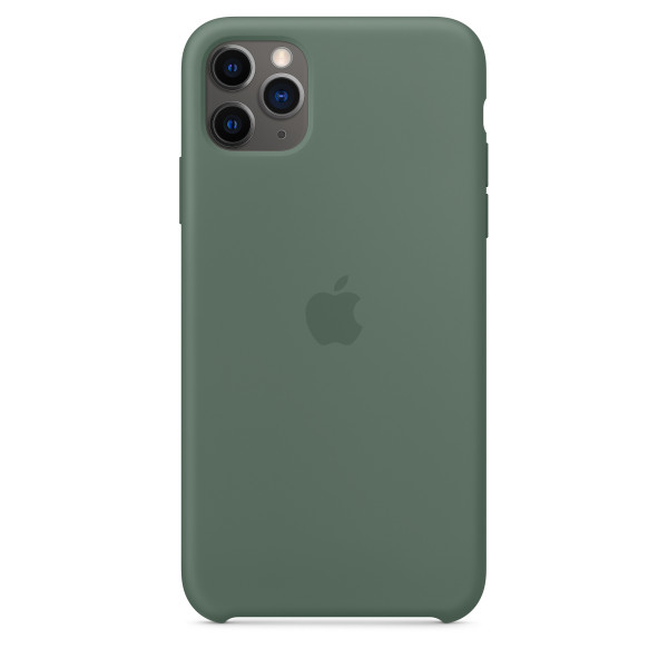 Чехол Накладка для iPhone 11 Pro Max Apple Silicon Case (Pine Green) (Полиулетан)
