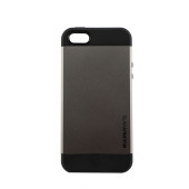 Чехол Накладка для iPhone 5/5S SGP ORIGINAL Slim Armor S (Серый) (Пластик)