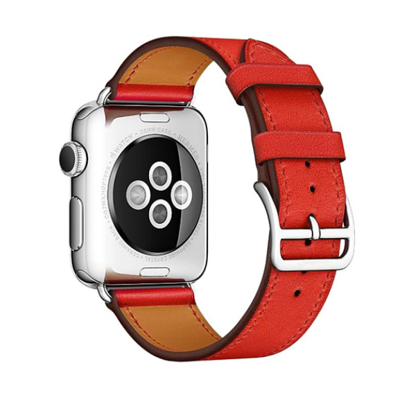 Ремінець для Apple watch 42 mm Single Tour Deployment Buckle (red) - фото Ремінець для Apple watch 42 mm Single Tour Deployment Buckle (red)