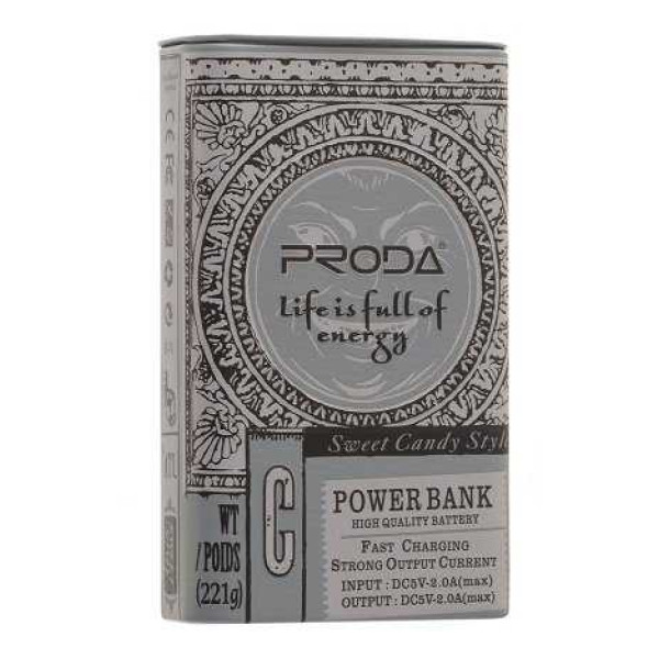 Портативное зарядное устройство Proda Cool Taste Series 10000 mAh PPL-24 (black) - фото Портативное зарядное устройство Proda Cool Taste Series 10000 mAh PPL-24 (black)