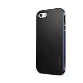 Чехол Накладка для iPhone 5C SGP Neo Hybrid EX W(Черный) (Пластик)