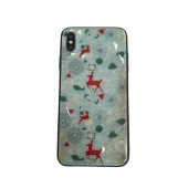 Чохол накладка iPhone Xs Max Rhombus New Year (green)