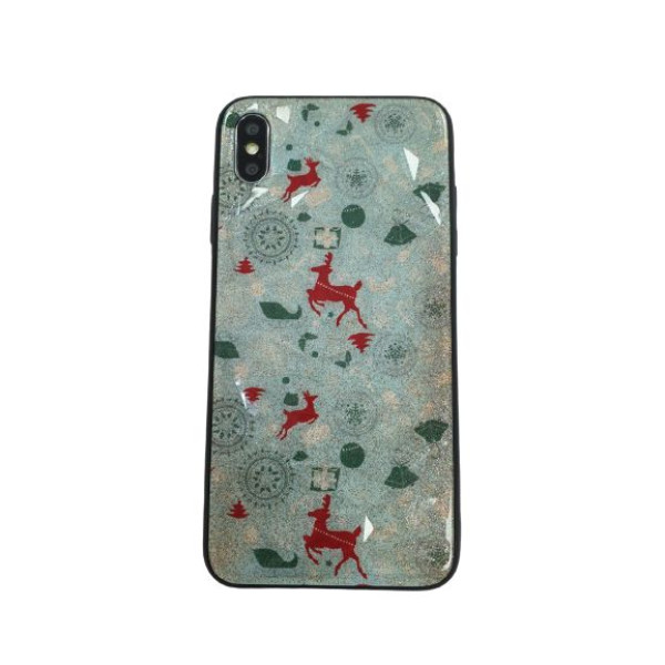 Чохол накладка iPhone Xs Max Rhombus New Year (green) - фото Чохол накладка iPhone Xs Max Rhombus New Year (green)
