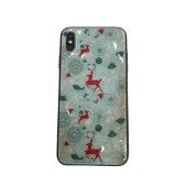 Чохол накладка iPhone Xs Max Rhombus New Year (green)