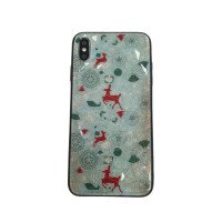 Чохол накладка iPhone Xs Max Rhombus New Year (green)