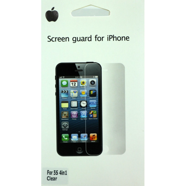 Защитная Пленка для iPhone 5/5S SCREEN GUARD (2in1) (Глянцевая)