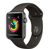 Apple Watch Series 3 GPS 42mm Space Gray Aluminum Case with Gray Sport Band (MR362)