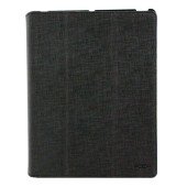 Чехол Книжка для IPad 2/3/4 ROCK (Черный) (Преcсованая кожа)