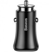 Автомобільний зарядний пристрій Baseus Gentleman 4.8 A Dual-USB (black)