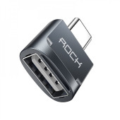 Перехідник Rock USB AF toTape-C to Adapter (gray)