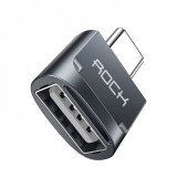 Перехідник Rock USB AF toTape-C to Adapter (gray)