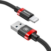Кабель Baseus Golden Belt USB Cable For iP 1M Black-Red
