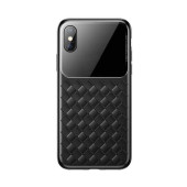 Чехол накладка iPhone Xs Max Baseus Weaving Case (black)