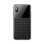 Чехол накладка iPhone Xs Max Baseus Weaving Case (black)