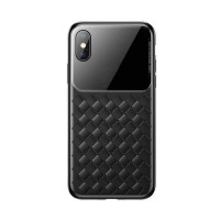 Чохол накладка iPhone Xs Max Baseus Weaving Case (black)