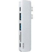 Перехідник WiWU Yype HUB Type-C 7-in-1 T8 (Silver)