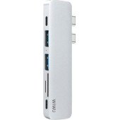 Перехідник WiWU Yype HUB Type-C 7-in-1 T8 (Silver)
