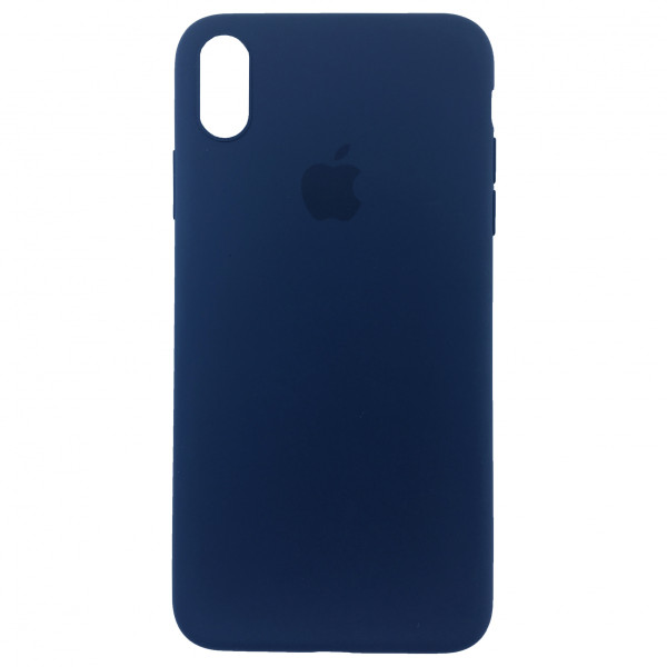 Чехол Накладка для iPhone Xs Max Apple Silicon Slim Case (Blue Horizon) (Полиулетан)