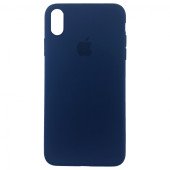 Чехол Накладка для iPhone Xs Max Apple Silicon Slim Case (Blue Horizon) (Полиулетан)