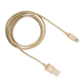 Кабель USB BASEUS MFI Metal Series Lightning (1m) (Золотий)
