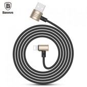 Кабель USB Lightning Baseus T-type Magnet Cable (Side Insert) (Gold-Black)