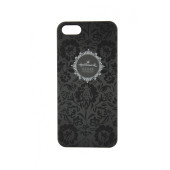 Чехол Накладка для iPhone 5/5S HALLMARK (черный) (пластик)