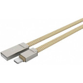 Кабель Apple Lightning LDNIO LS-20 (USB)(1.2 m) (Золотий) (Нейлон)