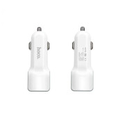 Автомобільний зарядний пристрій HOCO USB(2,4 A) для iPad/iPhone/iPod (Білий)