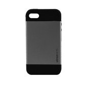 Чехол Накладка для iPhone 4/4S SGP SLIM ARMOR (Серый) (Пластик)