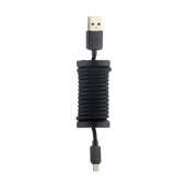 Кабель Apple Lightning Hoco U12 Silica Gel Charging Cable 1.1 m (black)