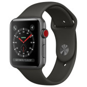 Apple Watch Series 3 GPS + Cellular 42mm Space Gray Aluminum w. Gray Sport B. (MR2X2)