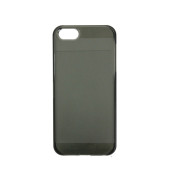 Чехол Накладка для iPhone 5/5S MOMAX (черный) (пластик)
