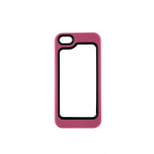 Чехол Накладка для iPhone 5/5S Waterproof (розовый) (пластик)