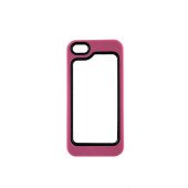 Чехол Накладка для iPhone 5/5S Waterproof (розовый) (пластик)