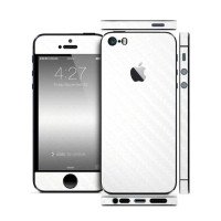 Захисна Плівка для iPhone 5/5S SLIMSKIN (360) (Білий) (Carbon)