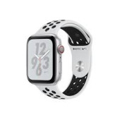 Apple Watch Nike+ Series 4 GPS + LTE 44mm Silver Alum. w. Platinum/Black Nike Sport b. Silver Alum. (MTXK2)