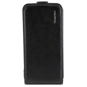 Чохол Фліп для iPhone 4/4S NUOKU CRADLE (Чорний) (Прессованая шкіра)