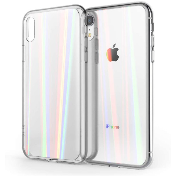 Чехол накладка iPhone Xr Rainbow Case (Clear)