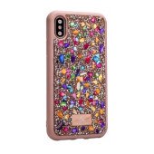 Чехол накладка iPhone XS Max The Bling World Stone TPU Case (colorful)
