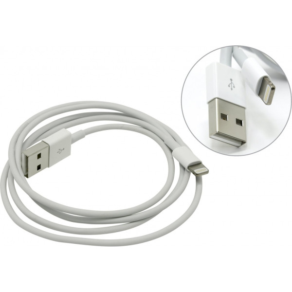 Кабель Apple Lightning  (USB 2.5 m) (Ткань) (Белый)