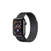 Apple Watch Series 4 GPS + LTE 40mm Black Steel w. Black Milanese l. Black Steel (MTVM2)
