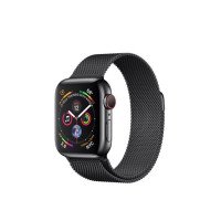 Apple Watch Series 4 GPS + LTE 40mm Black Steel w. Black Milanese l. Black Steel (MTVM2)