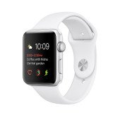Apple Watch Series 1 38mm Silver Aluminum Case with White Sport Band (MNNG2)