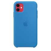 Чохол Накладка для iPhone 11 Apple Silicon Case (Surf Blue) (Полиулетан)