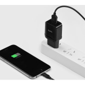 Сетевое зарядное устройство Hoco C22A + cable 2,4 A (black)